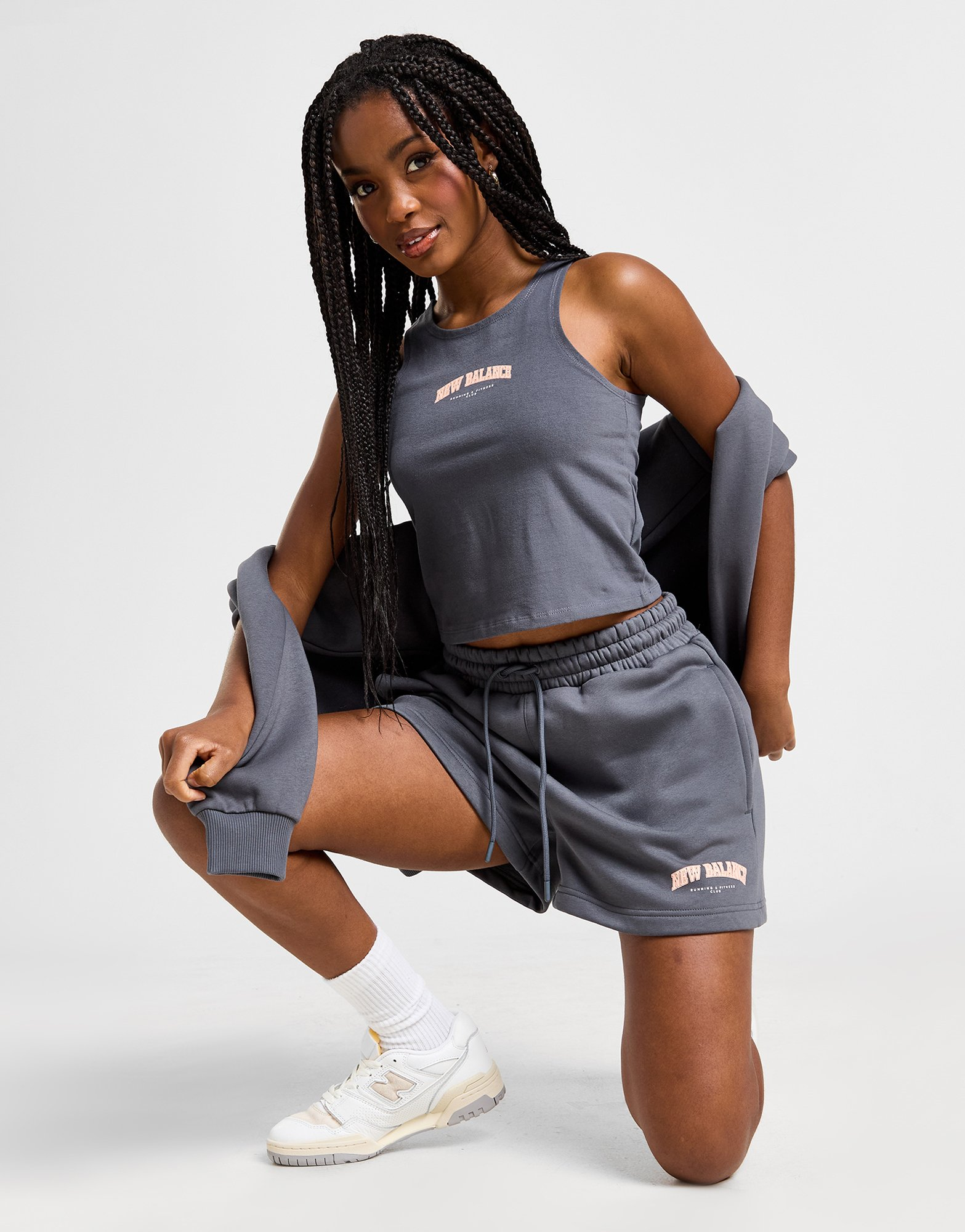New Balance Short Logo Fleece Femme