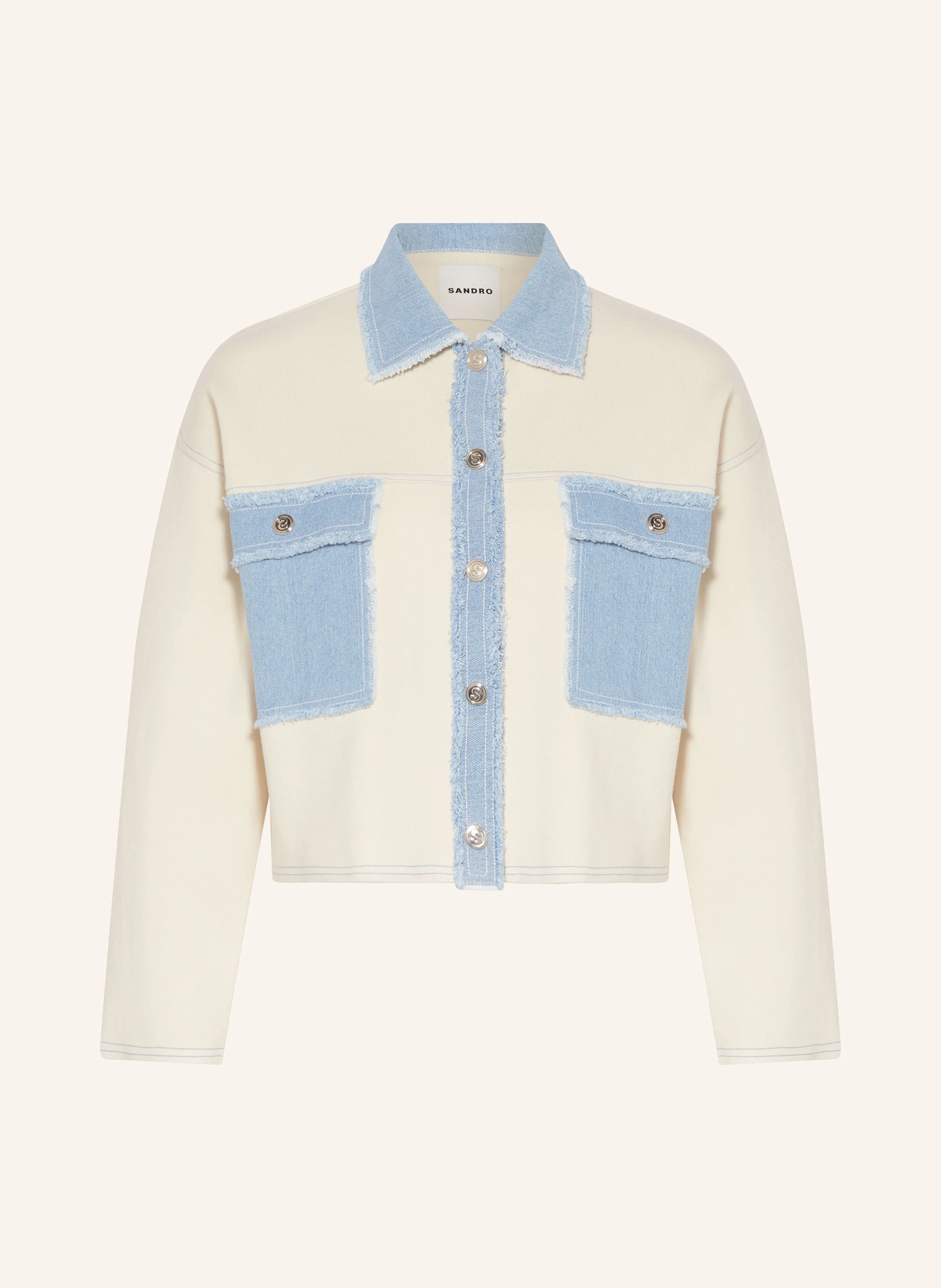 SANDRO Jacke im Materialmix