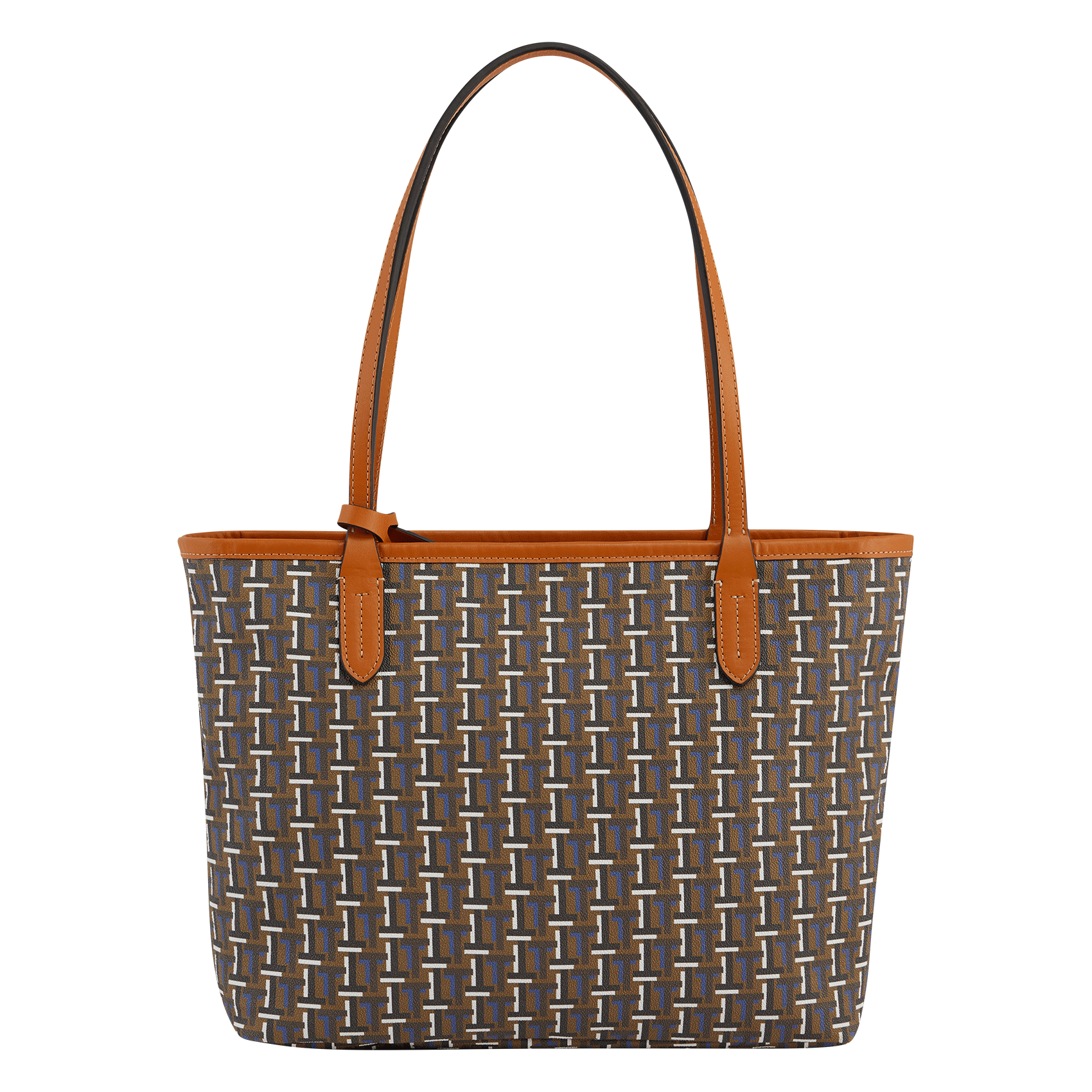 CAMILLE - Cabas imprimé en toile| Marron