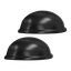 Skålhåndtak, svart 2-pk 64 mm