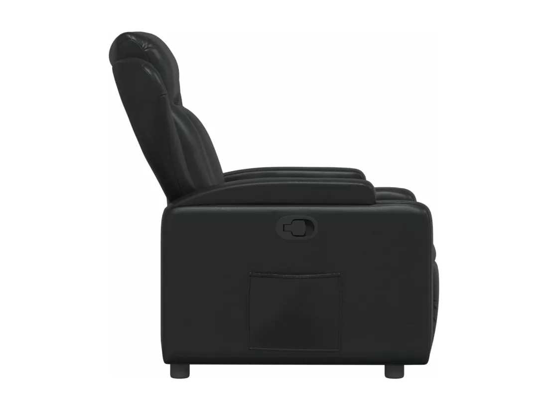 Fauteuil inclinable Noir Similicuir
