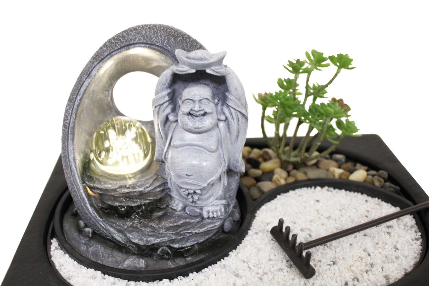 Binnenfontein, tafelfontein, Zen-tuin, LietoBuddha LED 11117