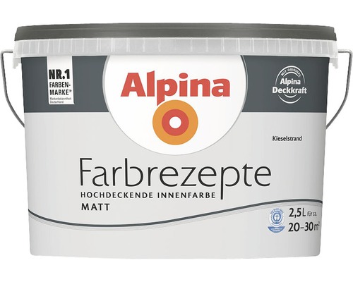 Alpina muurverf kleur recepten Pebble Beach 2.5 l