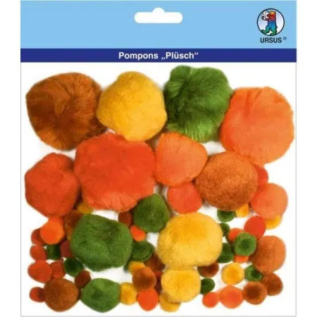 URSUS Pompons Herbstfarben, 60 Stück