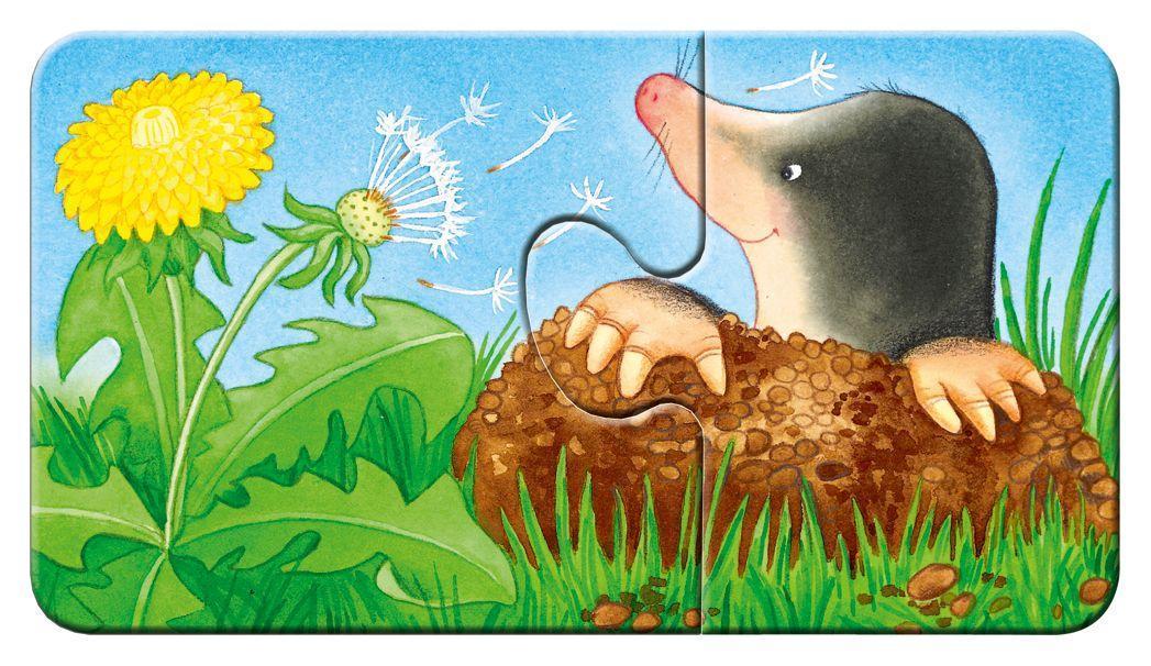 Puzzle Tiere im Garten 9x2-teilig