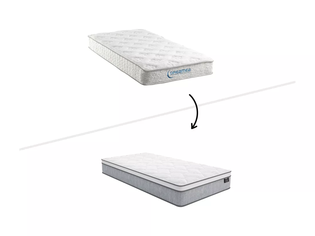 Matelas 90 x 190 cm ressorts ensachés ép.22cm - SERENITE de YSMÉE