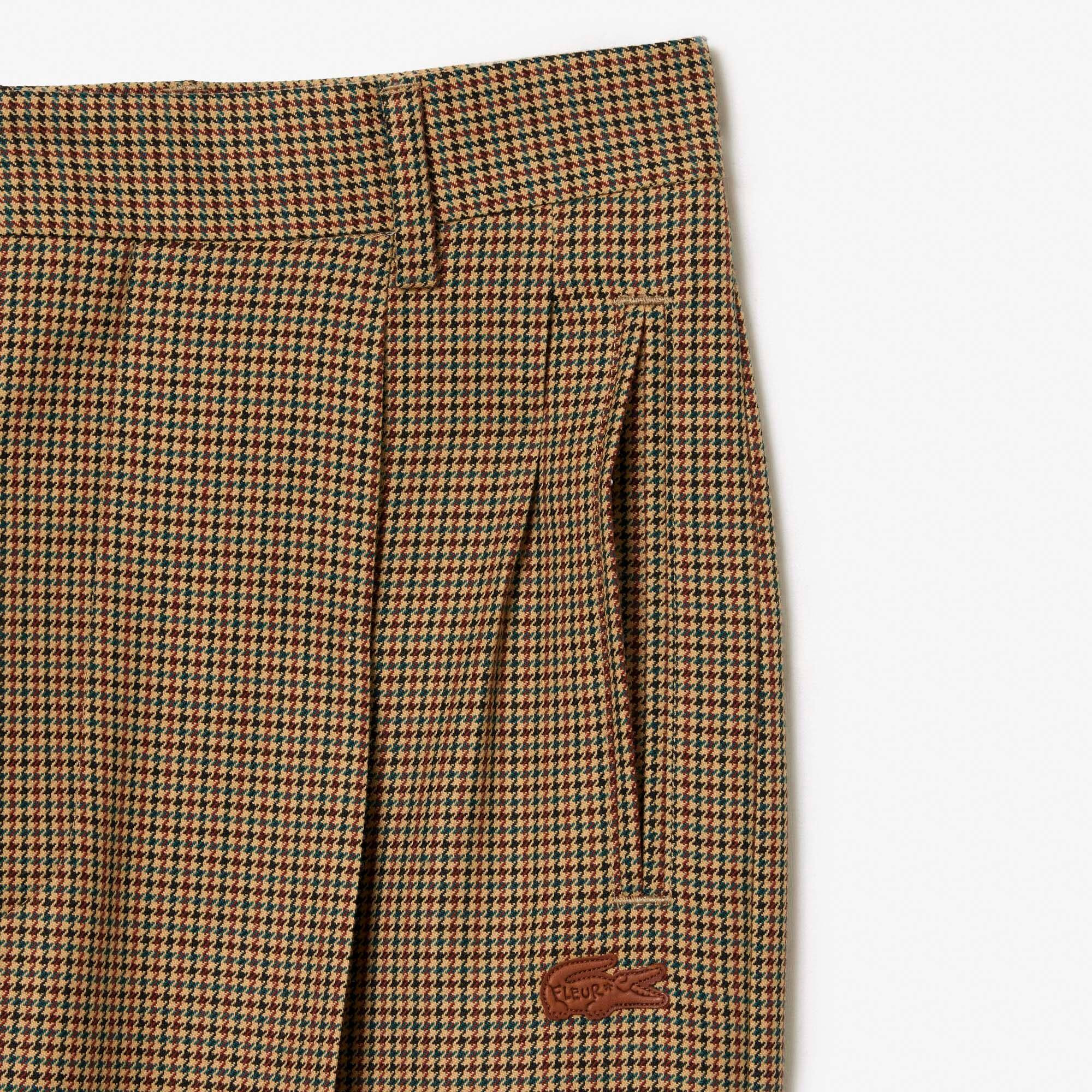Pantalon fuselé Lacoste x le FLEUR à carreaux Pantalons & Shorts - Marron - Lacoste - Unisex