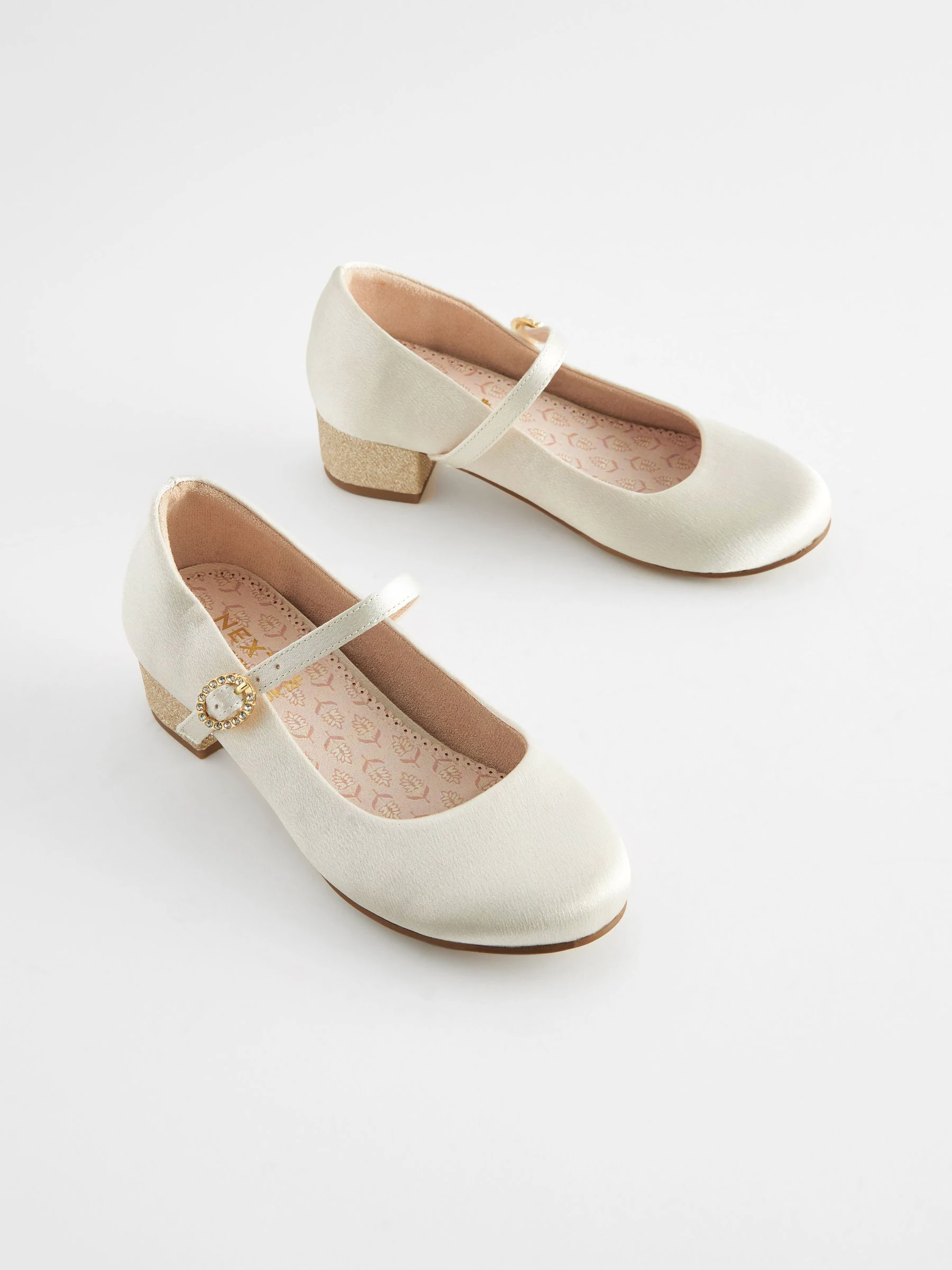 Ivoor - Mary Jane bloemenmeisjes hakschoenen