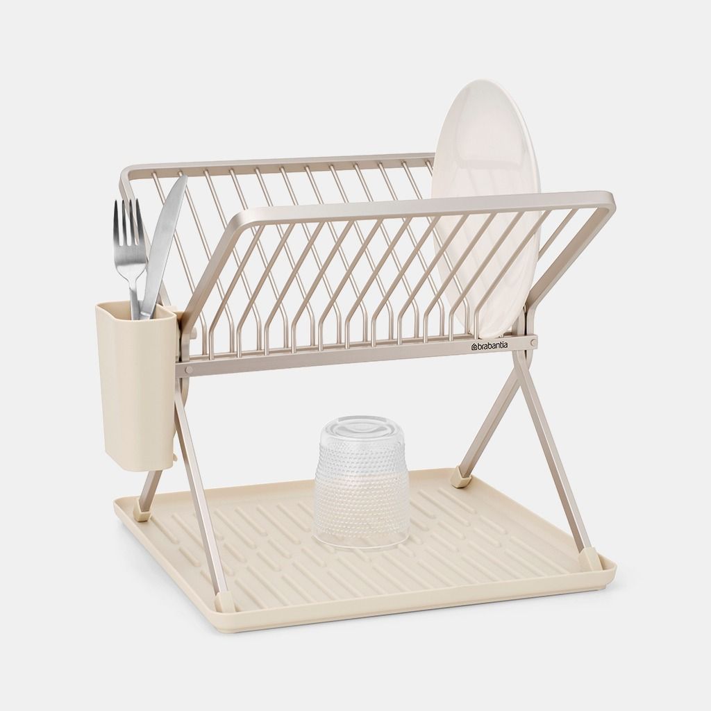 SinkSide Inklapbaar afdruiprek - Soft Beige