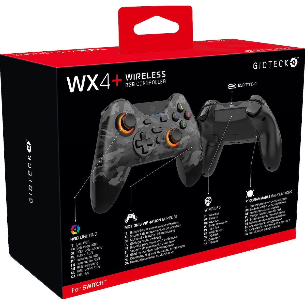Gioteck VX-4 PlayStation 4 USB kablet kontroller (sort)