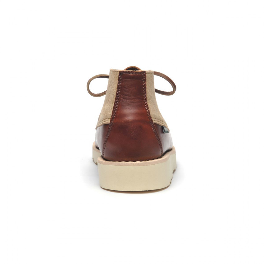 TATANKA EVA WAXY SUEDE BROWN BEIGE CAMEL-Mocassin montant en cuir pour homme