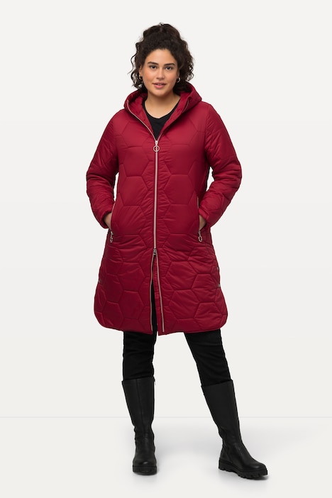 HYPRAR Steppjacke, seitliche Druckknöpfe, 2-Wege-Zipper