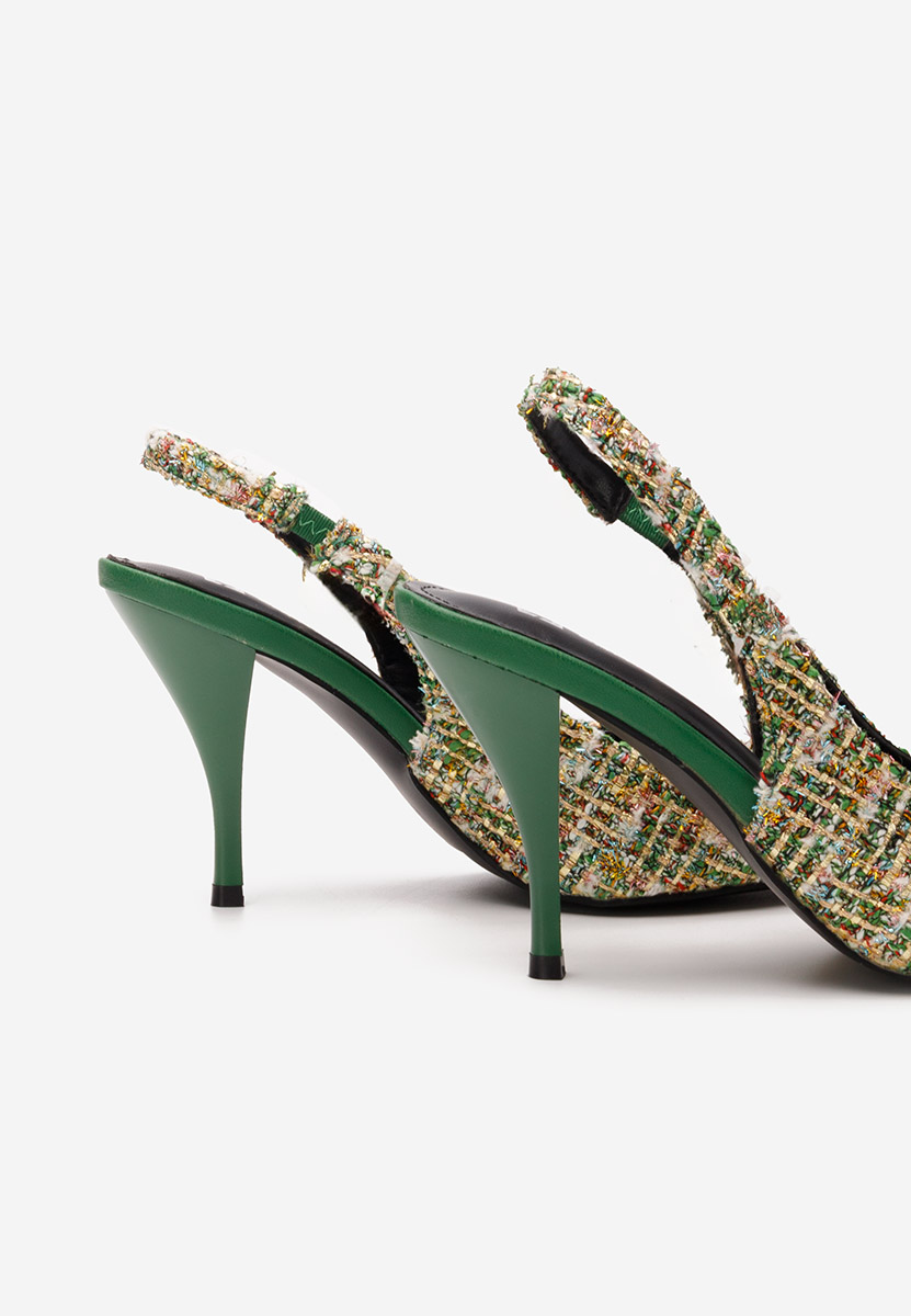 Chaussures élégantes femme vert Sagria