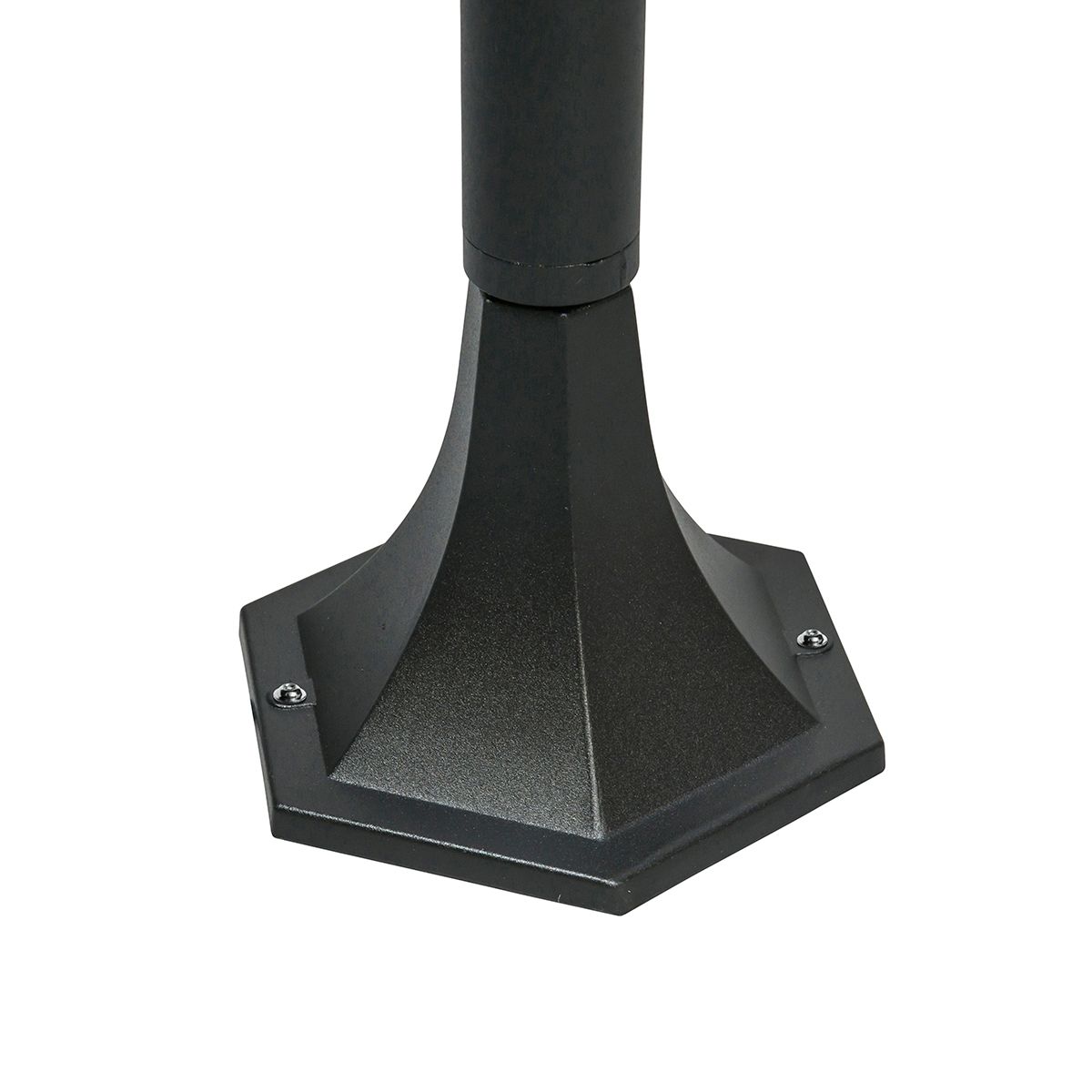 Klassieke staande buitenlamp zwart 170 cm IP44 - New Orleans