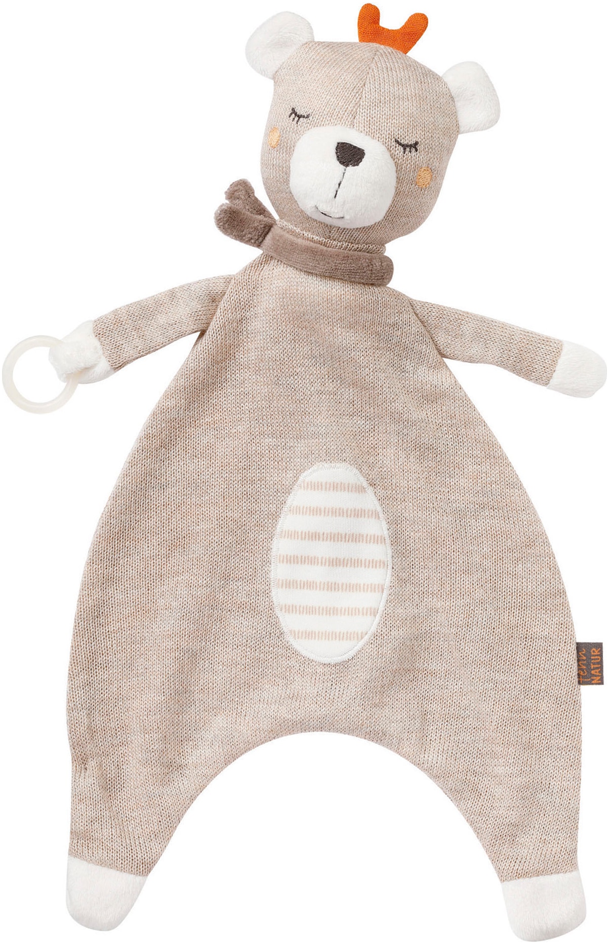 Fehn Kuscheltuch »fehnNATUR, Schmusetuch Teddy« mit Schnuller-Befestigung