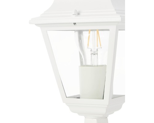 Buiten sokkellamp, 1-lichts, H 36,3 cm, Nissi wit