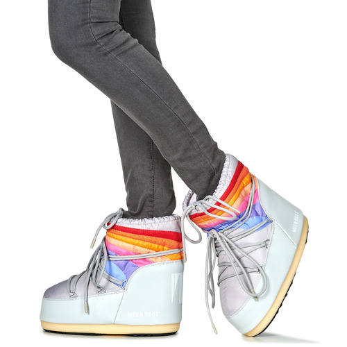 Moon Boot - MB ICON LOW RAINBOW - Gris / Multicolore