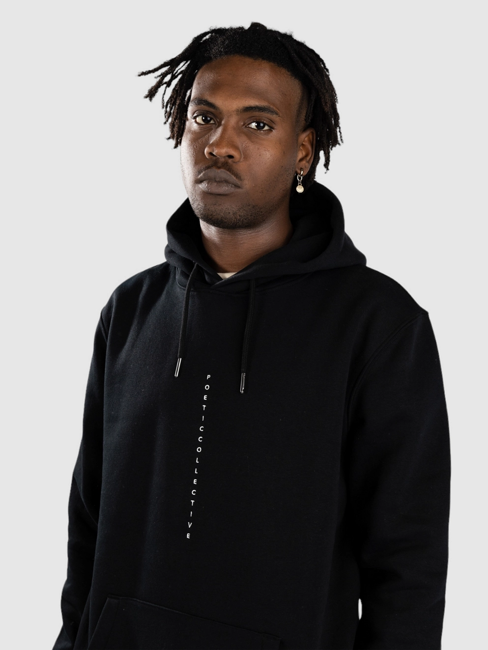 Poetic Collective Flower Hoodie black