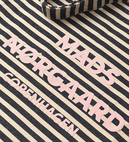 Mads Nørgaard Shopper - Recycled Boutique Athens - Black Stripe
