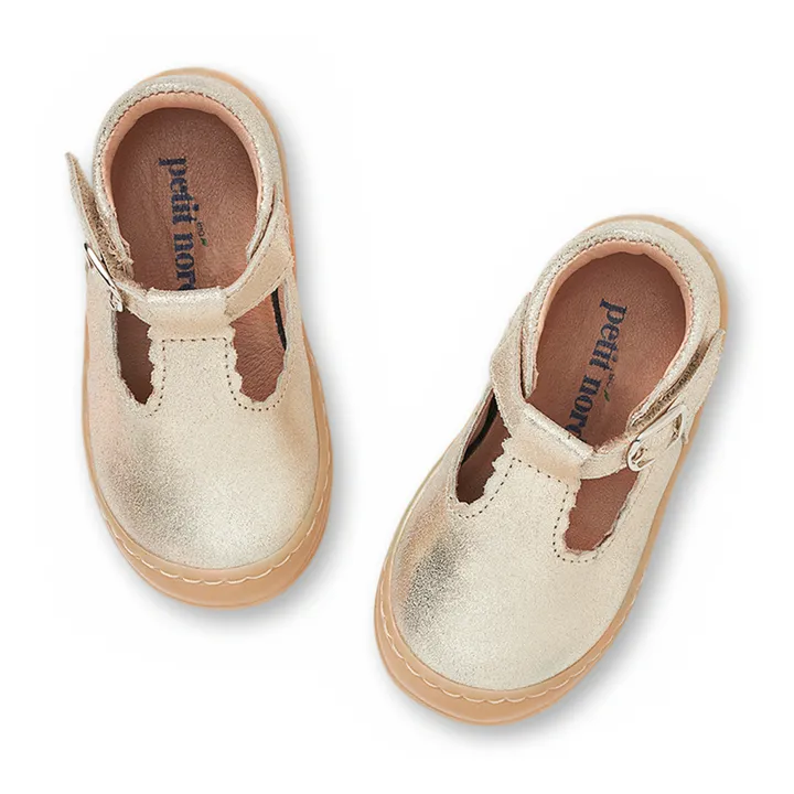 Petit Nord Ballerines Scratchs Scallop Cruiser | Doré