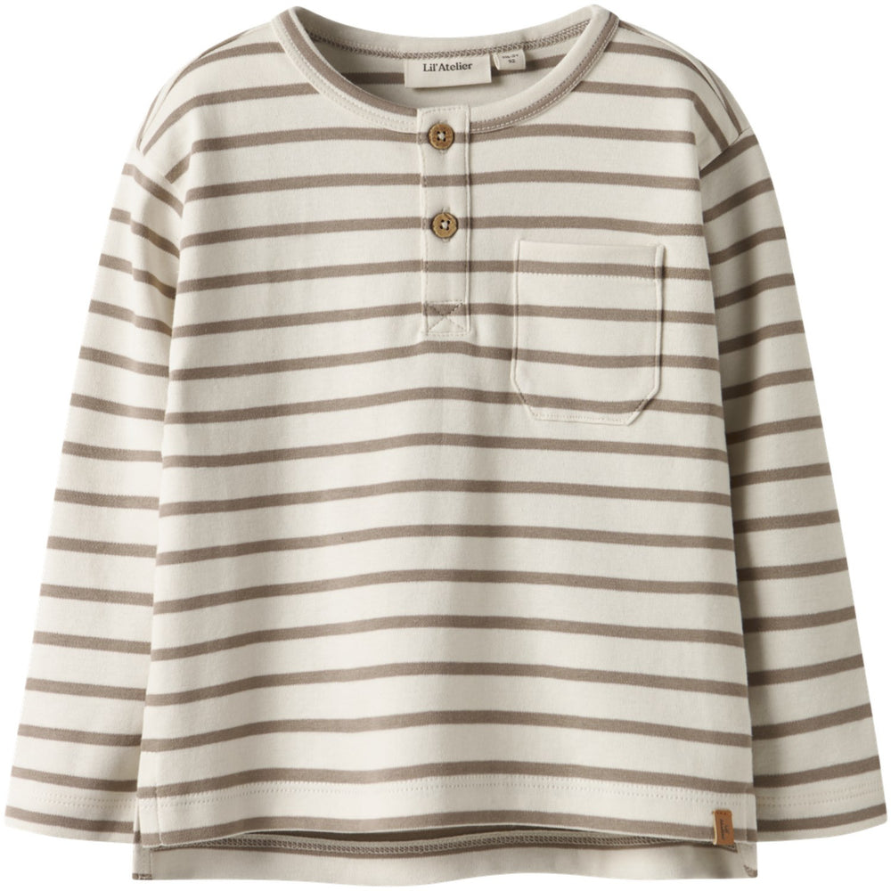 Køb Lil'Atelier Turtledove Sepia Tint Nmmlimia Nob Ls Loose Top Lil