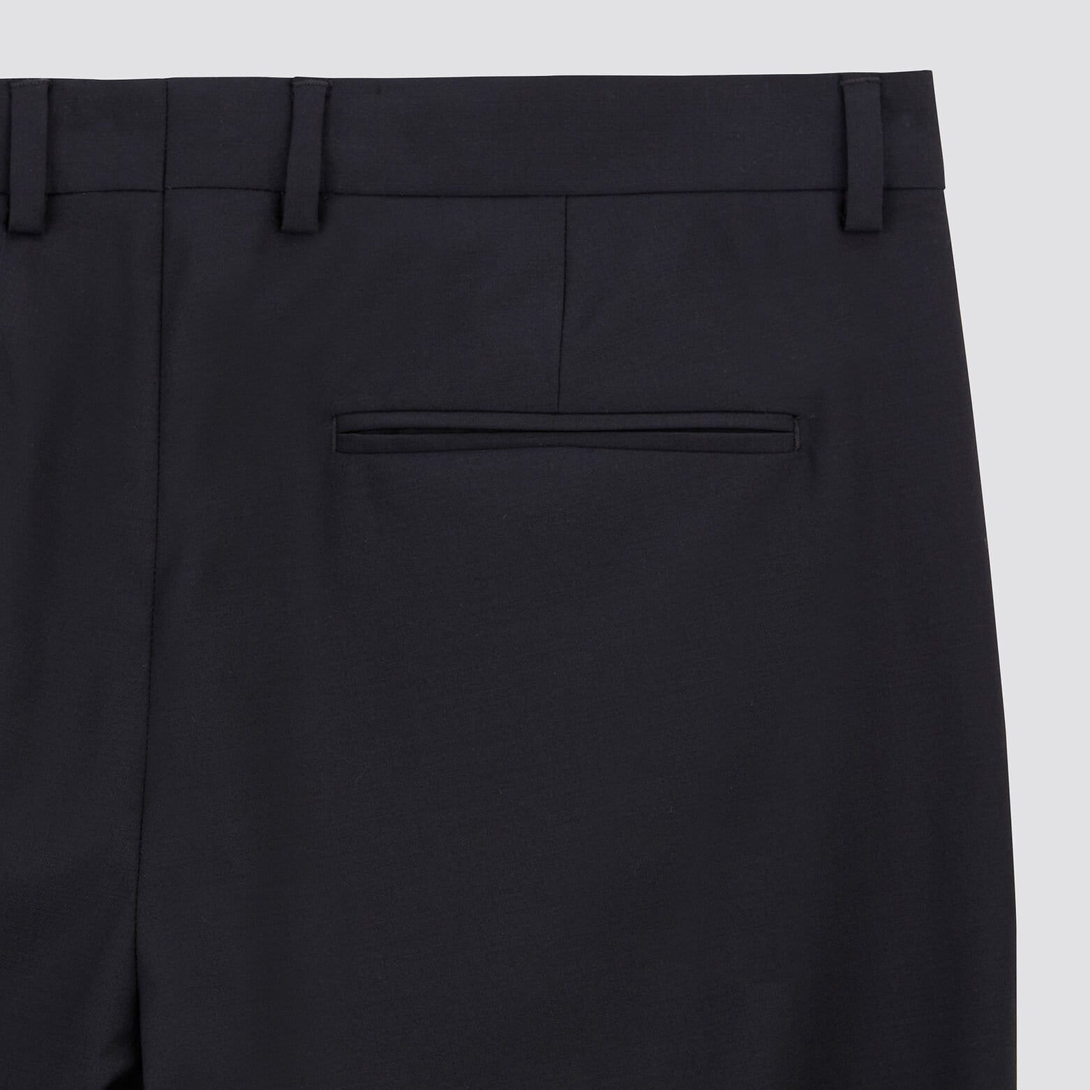 Pantalon de costume slim en laine Bleu