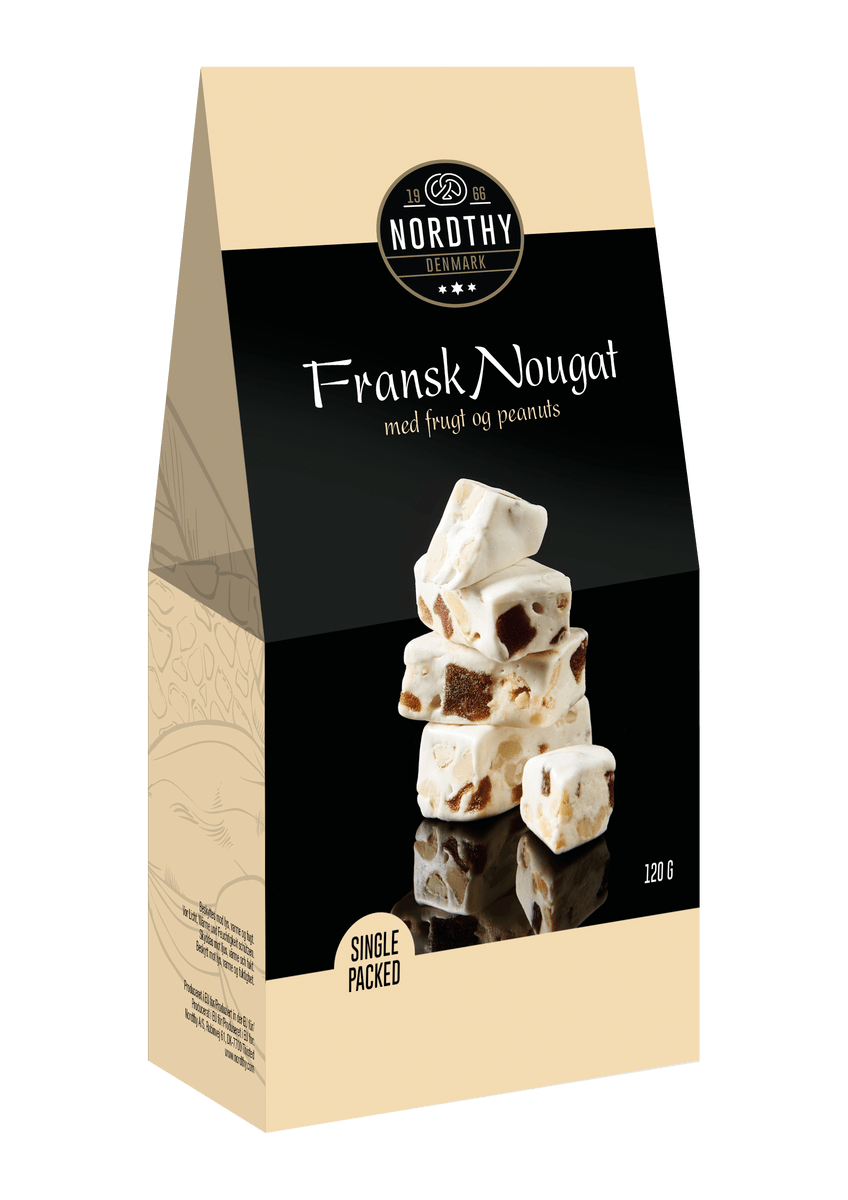 Nordthy Fransk Nougat med peanuts og frugt