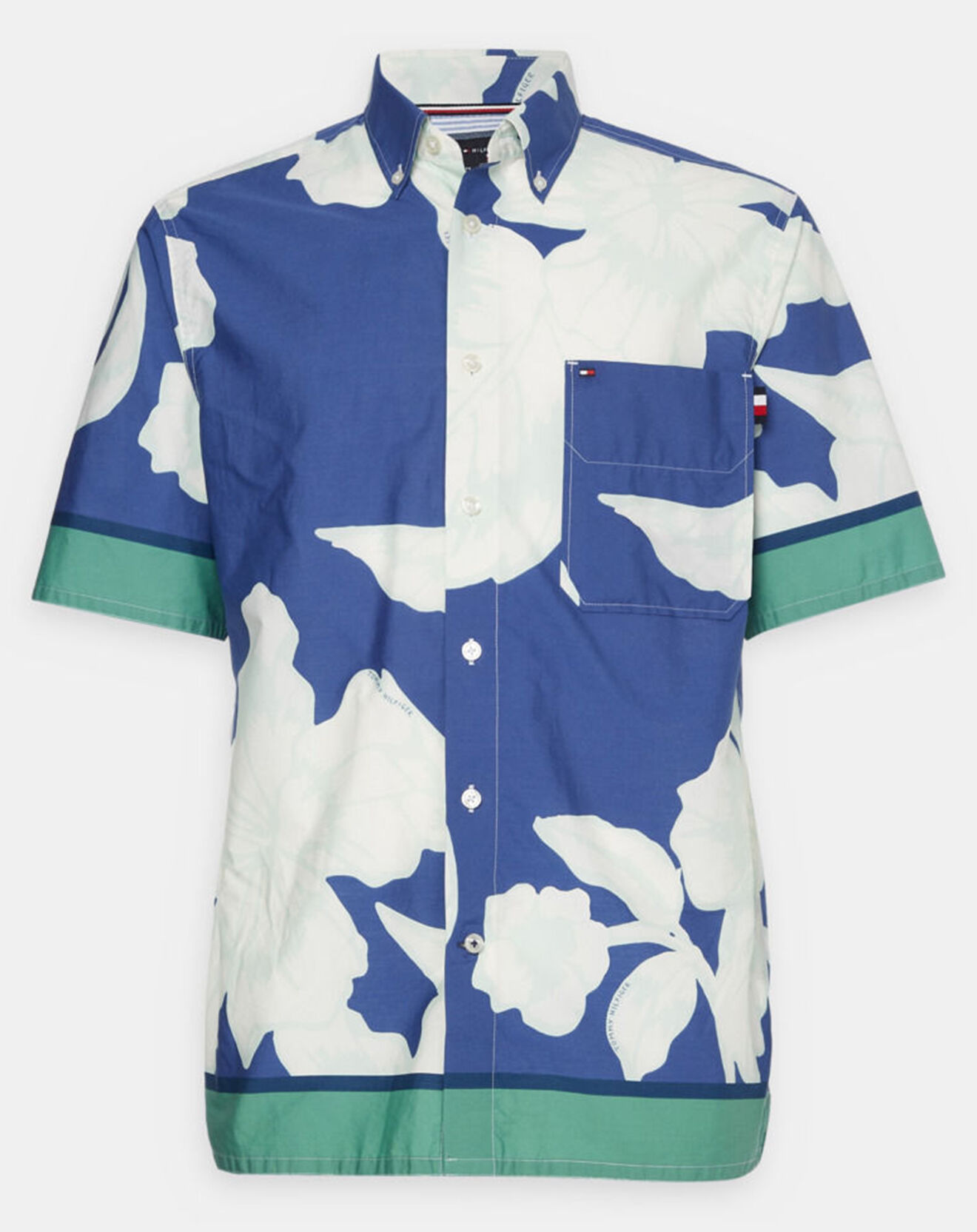 Tommy Hilfiger Chemisette droite Hawaïenne bleu/vert/blanc