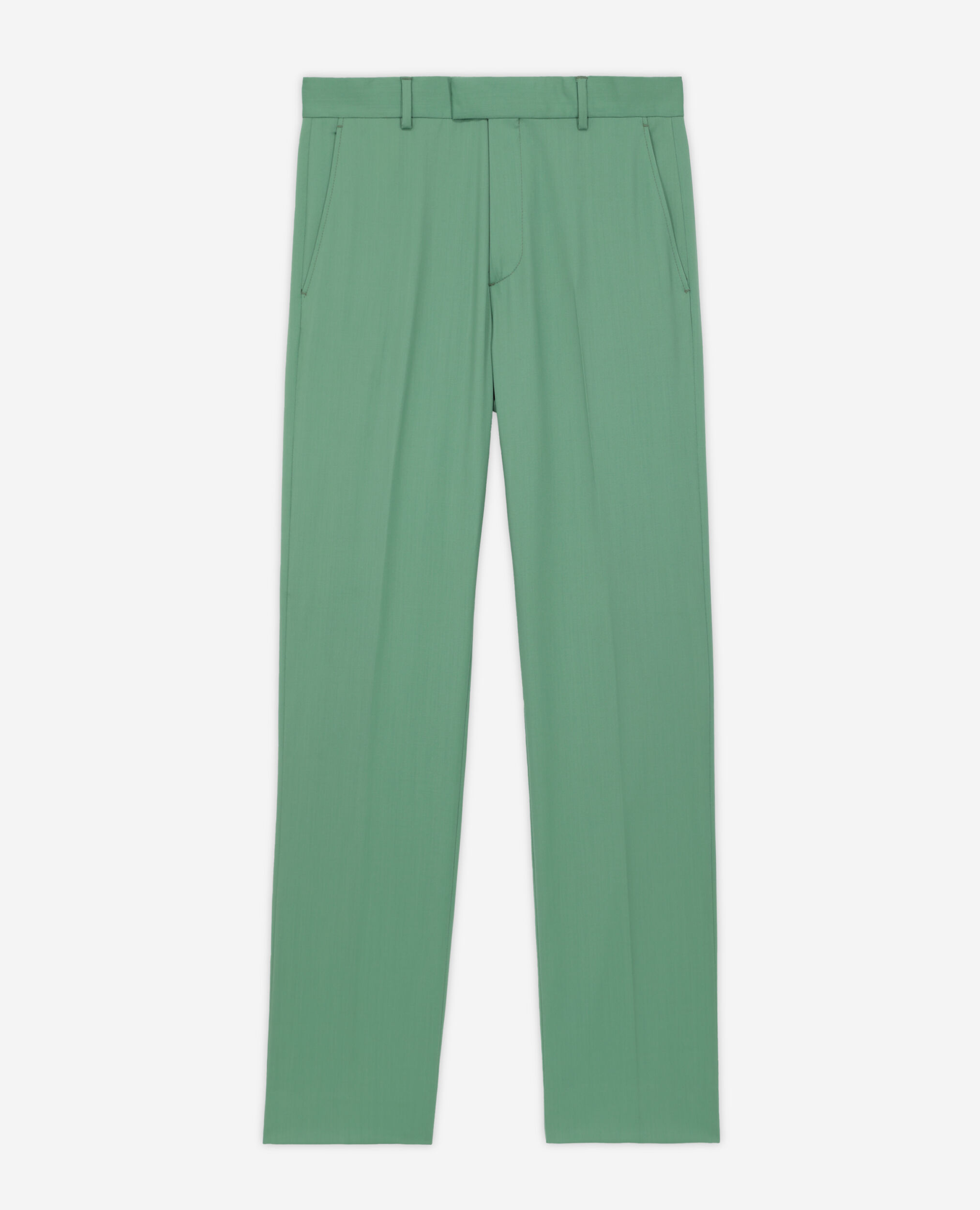 Pantalon de costume vert en laine