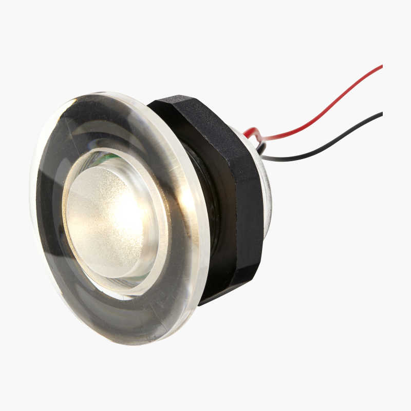 Rund LED-belysning, hvit