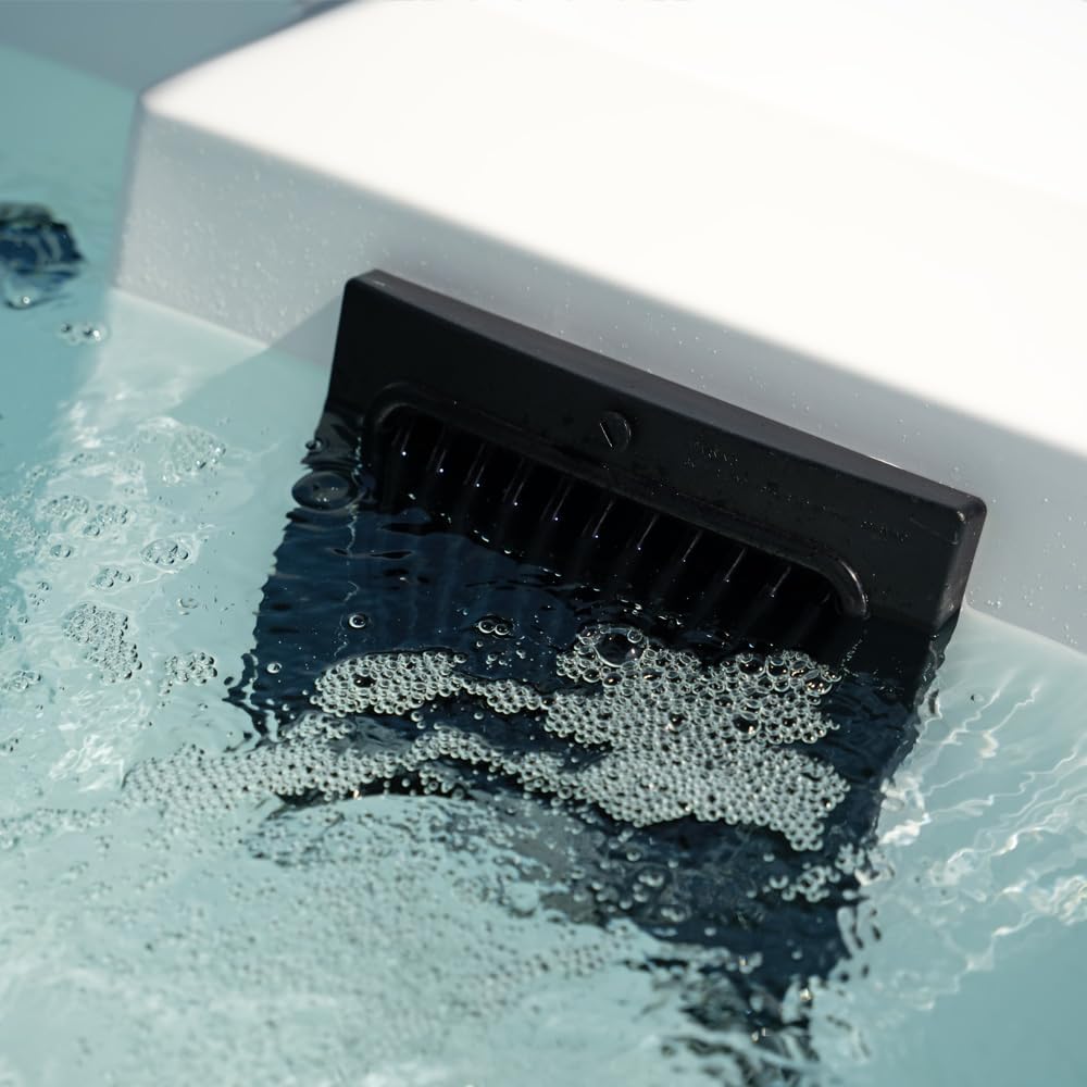 Home Deluxe - Outdoor Whirlpool Nimbus Deluxe Pure – ohne Treppe und Thermoabdeckung - Maße: 190 x 140 x 70 cm- Inkl. Heizung, 18 Massagedüsen I Außen Whirlpool für 2 Personen