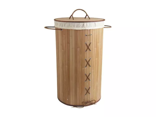 Panier à linge corset en bambou