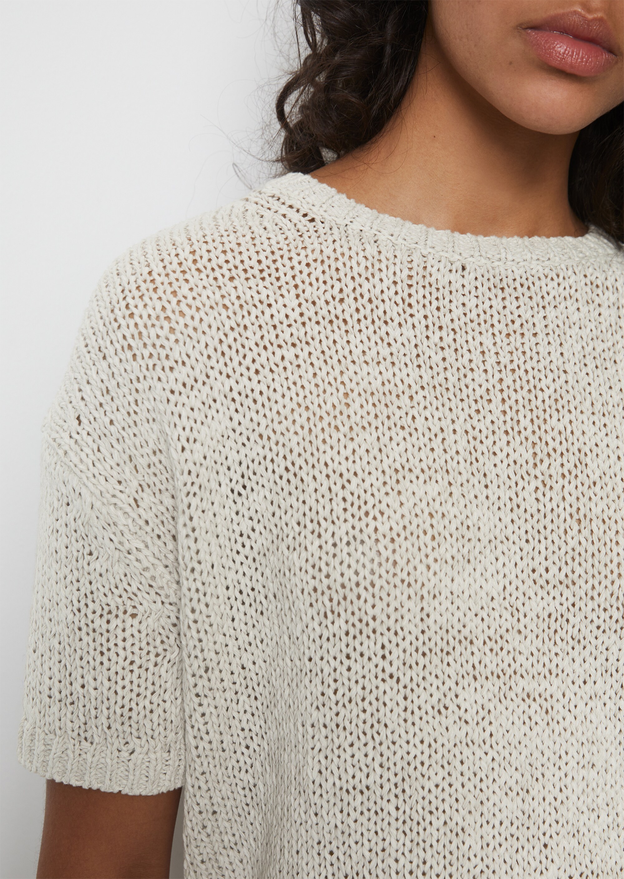 Kurzarm-Pullover looseaus Organic Cotton-Mix