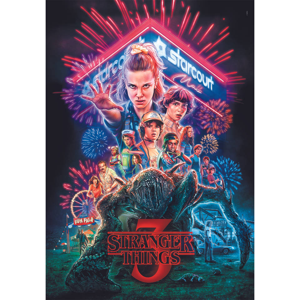 Clementoni puzzel Stranger Things S3 - 1000 stukjes