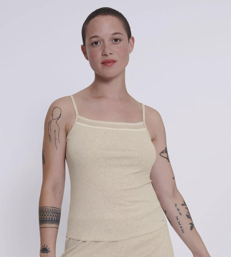 Sloggi sloggi GO Ribbed Spaghetti Top Grey combination