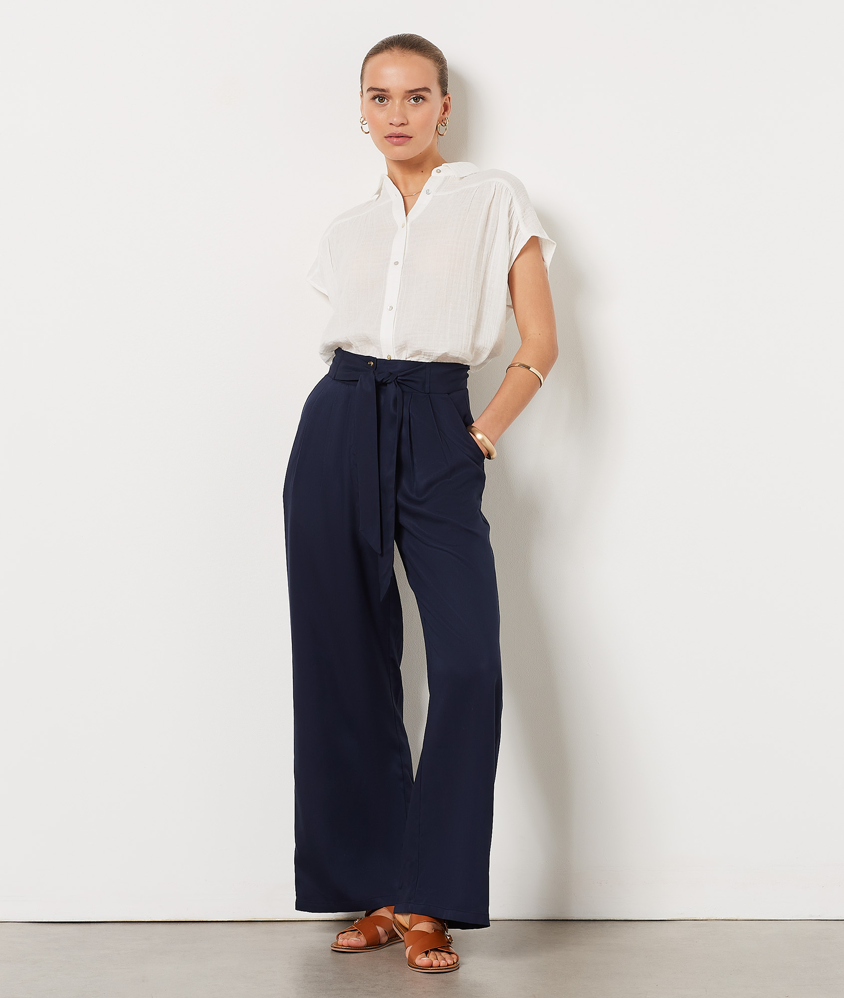 Chemise sans manches 100% coton