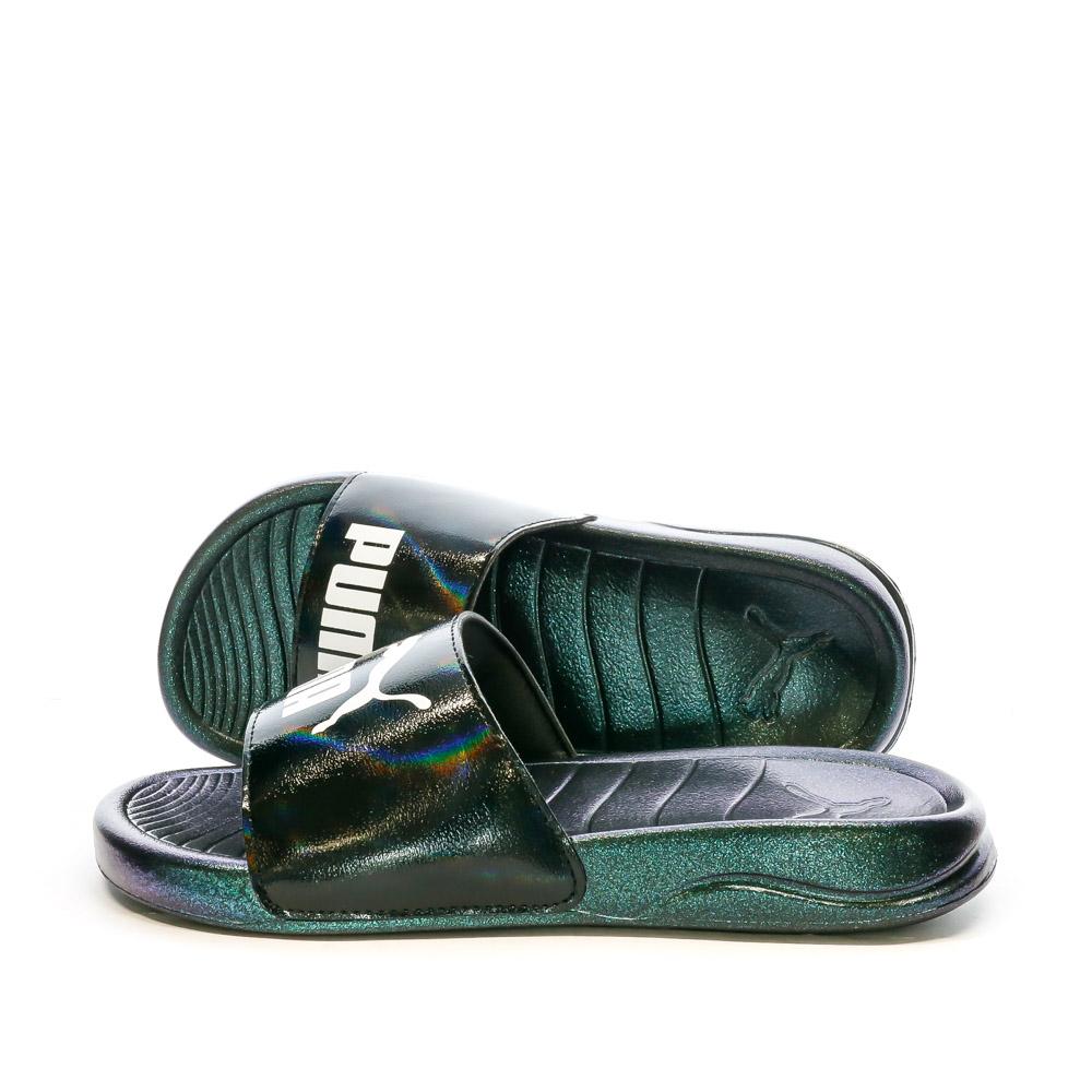 Puma Claquettes Noire/Vert Femme Puma Popcat 20