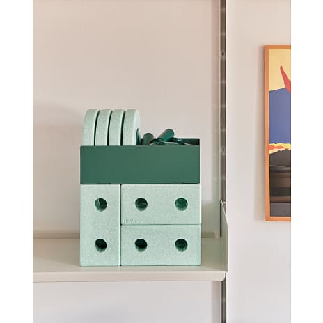 MODU 3-i-1 gåvogn - Ocean Mint / Forest Green