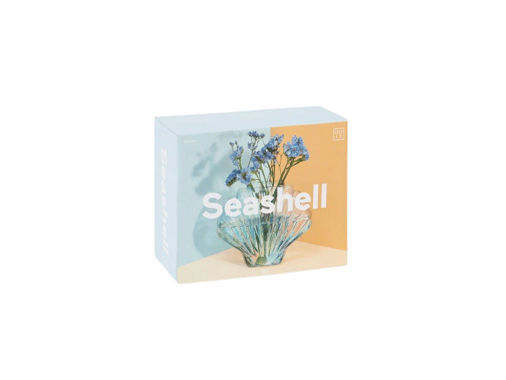 Doiy  Seashell vase - blå