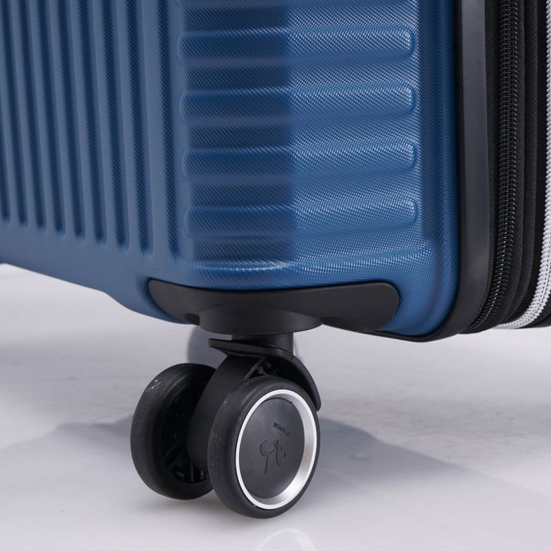 Lot de 3 valises rigides 329 Extensibles 55, 66 et 76 cm Bleu foncé