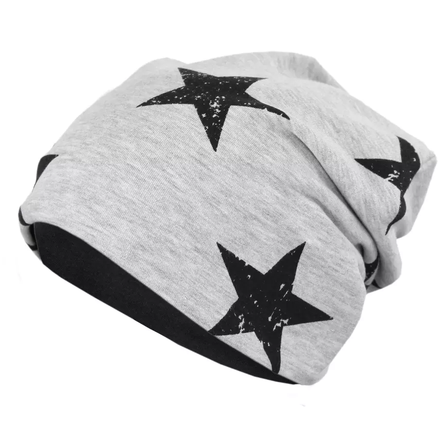 TupTam Unisex Kinder Beanie Mütze Schlauchschal Set schwarzgrau
