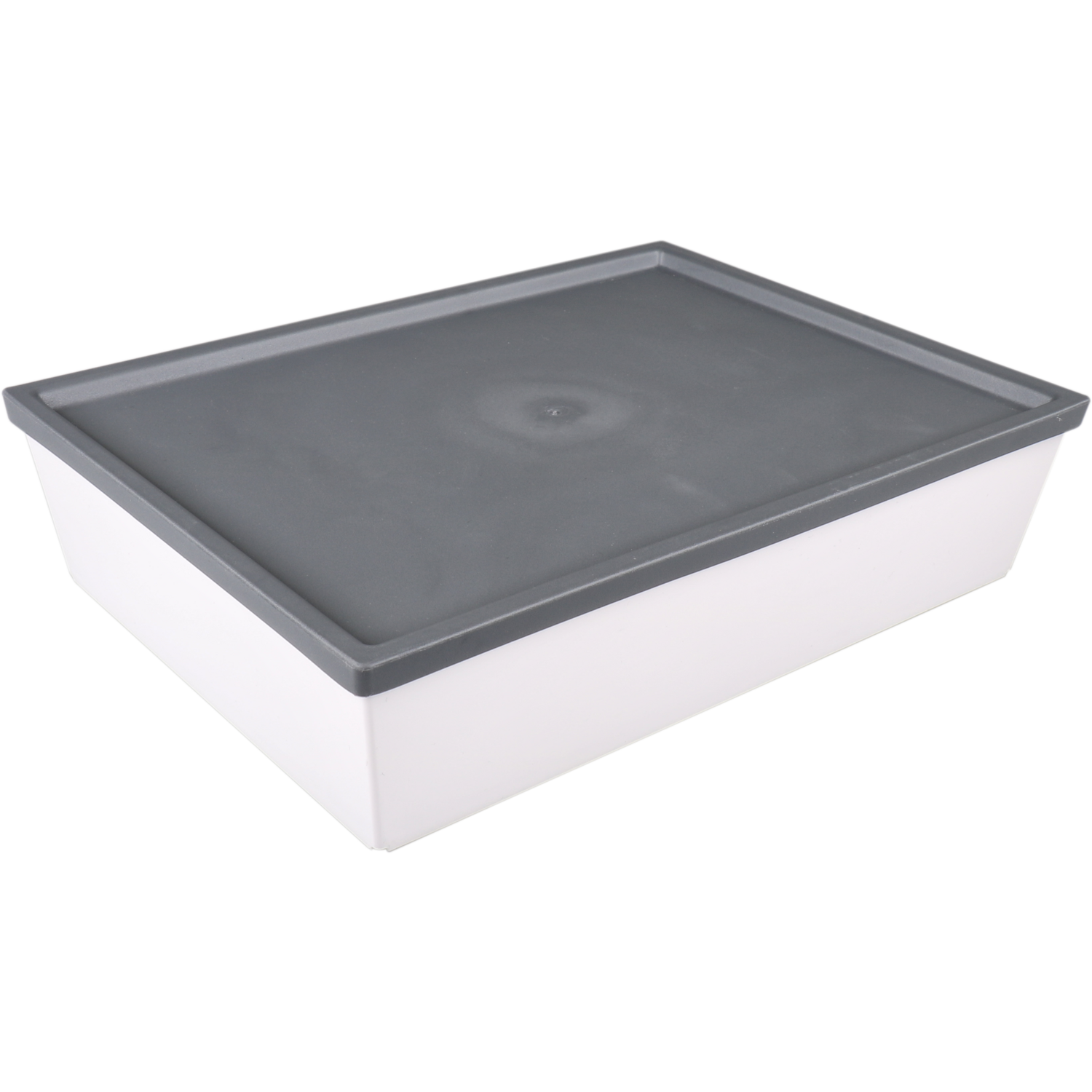 Ornamin Schaal, reusable, onbreekbaar, 2-vaks, sAN, rechthoekig, 1900ml, 260x190x60mm, wit