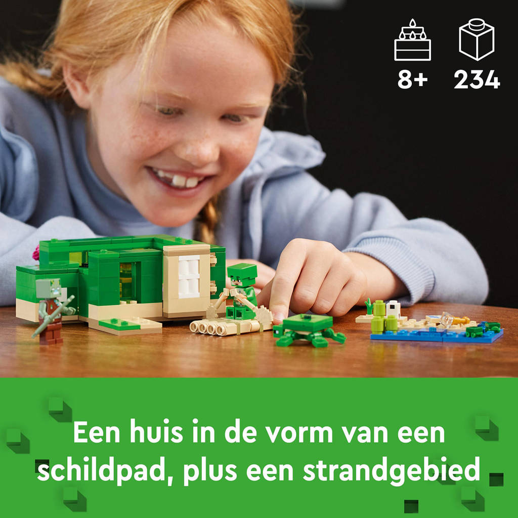 Mooi en compleet setHet schildpadstrandhuis Dierverzorging Speelgoed 21254