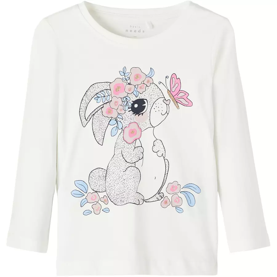 name it Langarmshirt Nmfveen White Alyssum