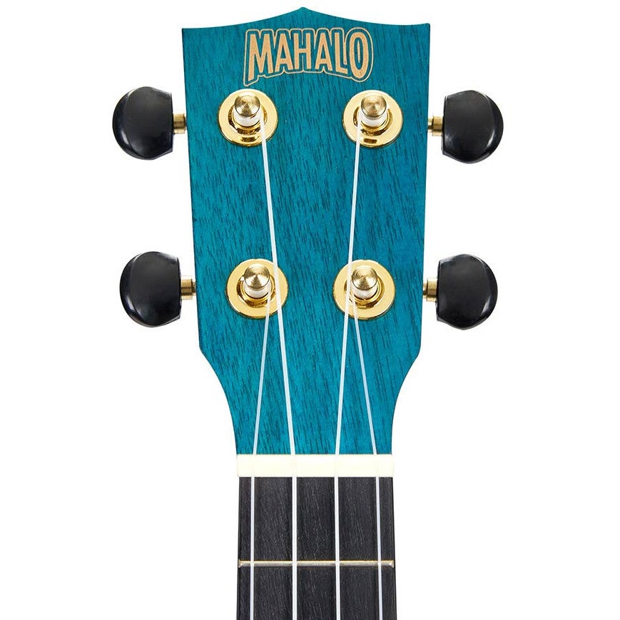 Mahalo MS1TBU Slimline Series sopraan ukelele transparent blue
