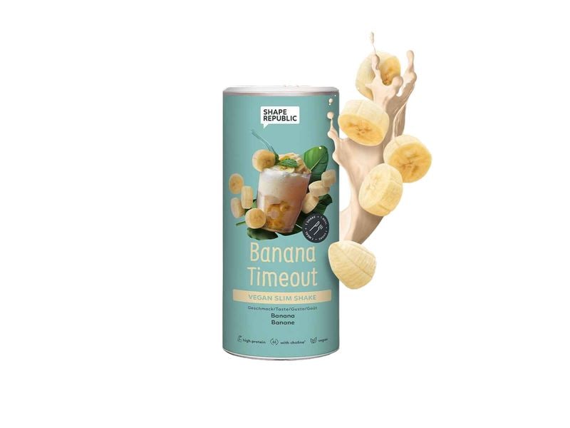 Shape Republic Slim Shake Banana Timeout Vegan 420 g Mahlzeitenersatz mit Süssungsmitteln