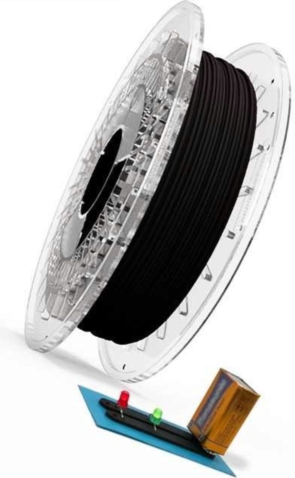 Recreus  Conductive Filaflex Black, 1,75 mm / 500 g    Flexibles, elektrisch leitfähiges TPU-Filament