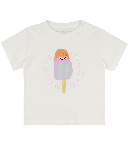 Stella McCartney Kids T-Shirt - Ivory m. Eis