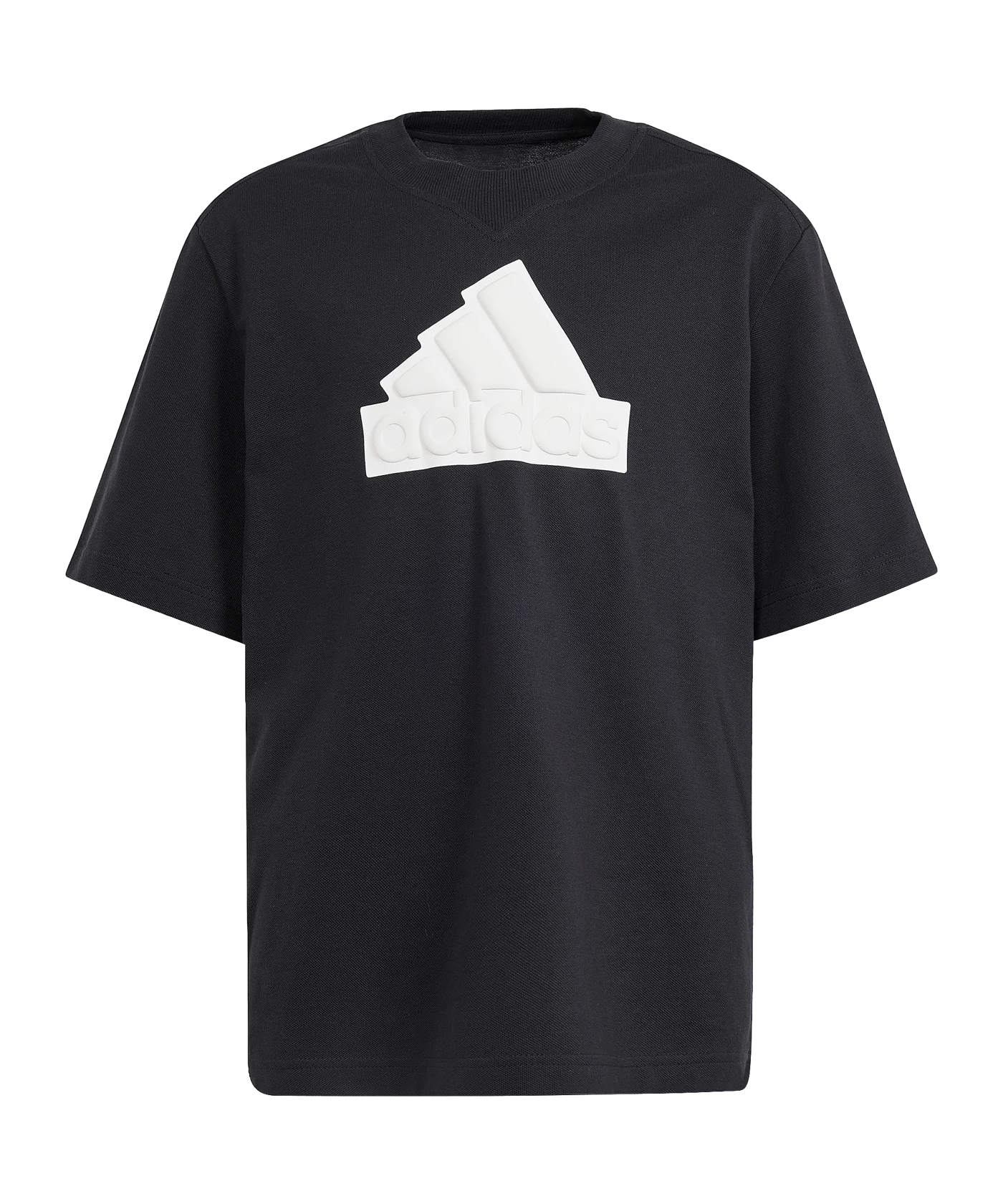 adidas Future Icons Logo Piqué T-Shirt Schwarz