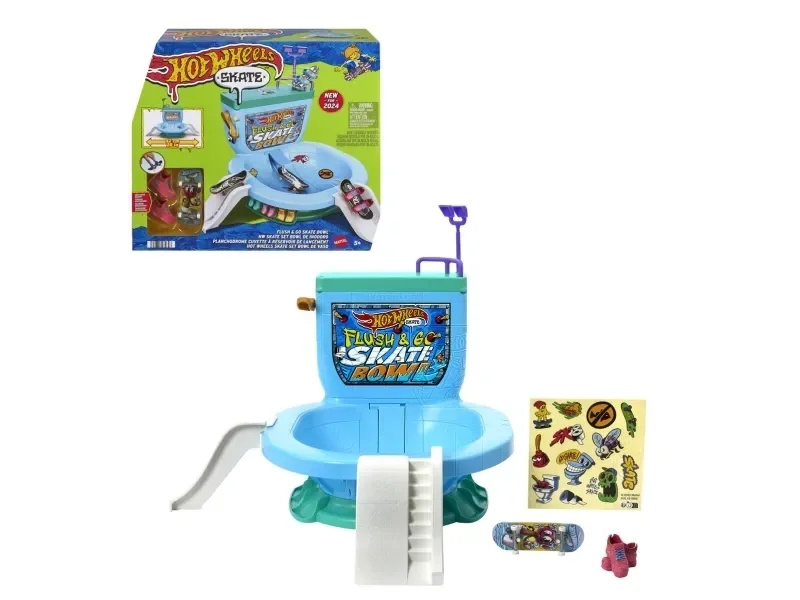 HOT WHEELS - SKATE FLUSH & GO SKATE BOWL